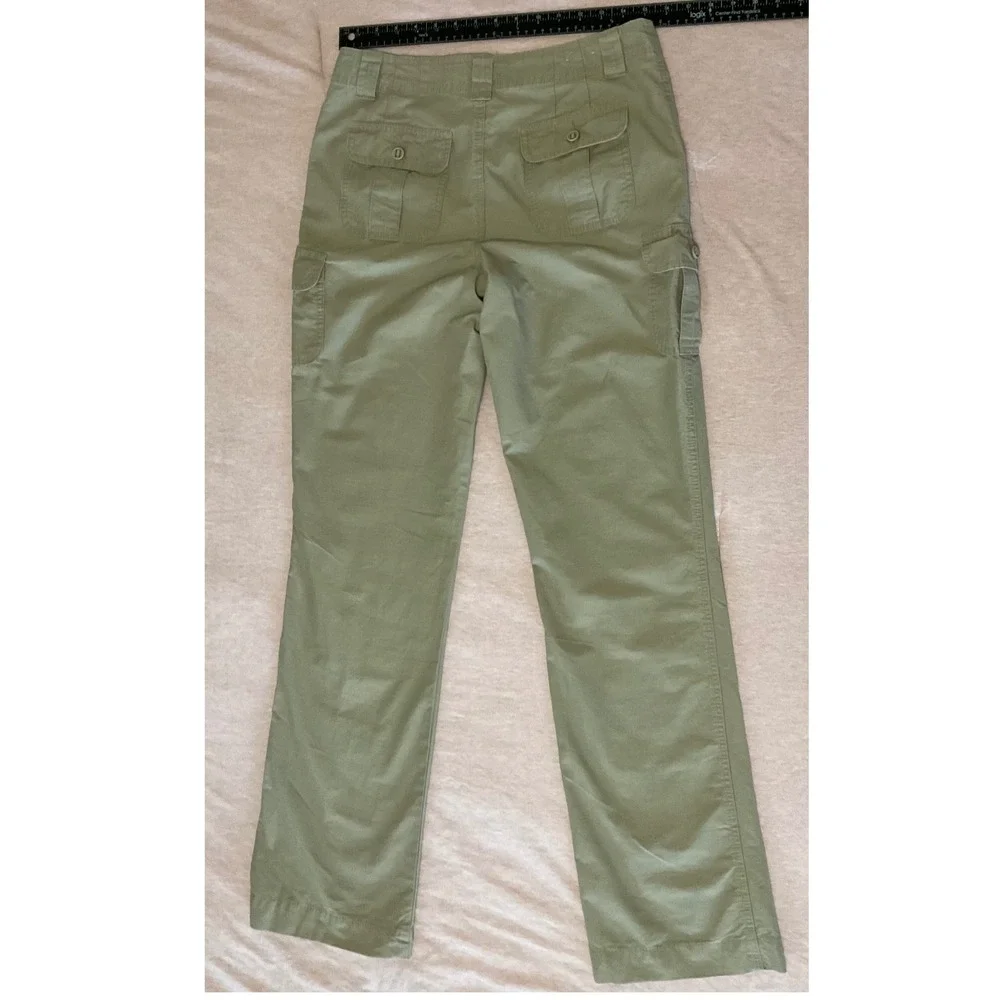 Cabelas Womens Cargo Pants Straight Leg Cotton Tencel Size 4/35